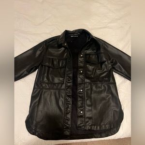 Zara leather jacket